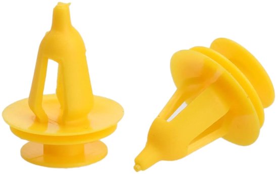 50 stuks auto deurbekleding bevestigingsclips auto kunststof vaste clip geel nylon bevestigingsmiddel klinknagels 9 mm gat compatibel met jeep grand cherokee