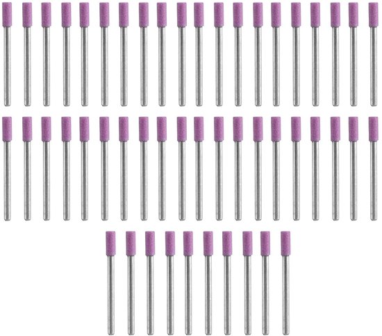 50 stuks boormachine-slijpopzetstukken, 4 mm slijpsteenkop, kettingzaag slijpen schacht, draaigereedschap voor elektrische zagen