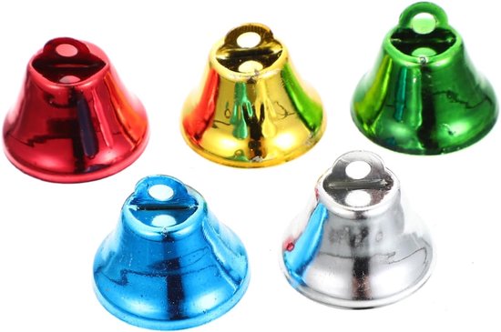 50 stuks Metalen Belletjes Lichtgewicht DIY Hangdecoratie voor Dierentuinen Windgongen Ambachten Geschikt voor Hondenhalsbanden Goud Groen Rood