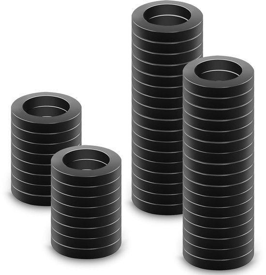 50 stuks rubberen slangringen, 3/4 inch afdichtringen voor kraan, dikte 3 mm O-ring, doucheslangsluitring, zwarte afdichtingen, 24 mm buitendiameter 14 mm ID, voor kraanverbinders, slang