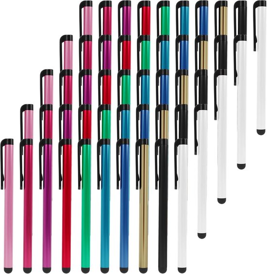 50 stuks stylus pen invoerpen touchscreen pen tablet pen touch pen, universeel compatibel met tablets, iPad mini/Pro/Air, smartphones, Samsung Galaxy - capacitieve precisiepennen