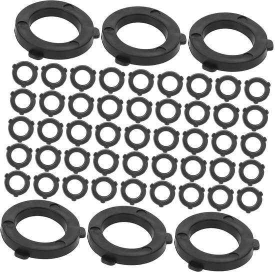 50 Stuks Tuinslangrubberringen Lekvrij Hoge Elasticiteit Eenvoudig Te Gebruiken Voor Reparaties