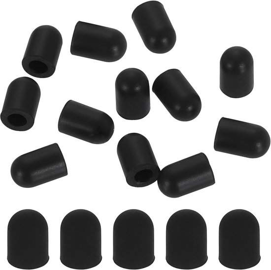 5,5 mm (0,22 inch) styluspen-tips, 50 stuks geleidende rubberen capacitieve touchscreen-pennen tip voor mobiele telefoons computers tablets e-readers slimme tekenborden, zwart