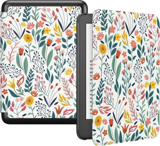 6" All-New Kindle Case - Lightweight Shell Cover with Auto Wake/Sleep - Flowers Design, for Kindle 2022 11th Gen van Fintie