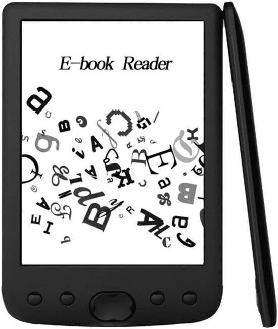 6-inch inkjet e-reader, draagbaar e-leesapparaat, 8 GB geheugen, digitaal display, geschikt voor thuis en op reis.