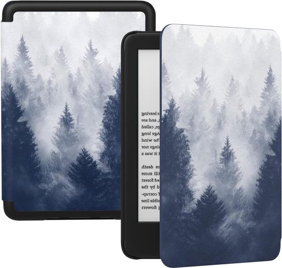 6" Light Shell Cover with Auto Wake/Sleep for Kindle 11 2022 E-Reader - Gray Forest van MoKo