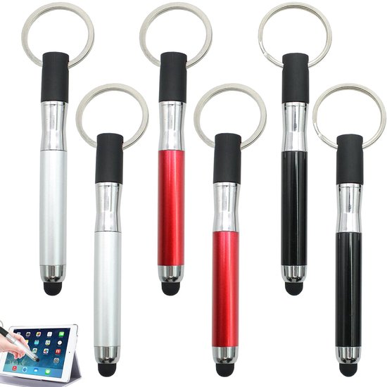 6-Pack Mini Stylus Pen voor Tablets en Smartphones