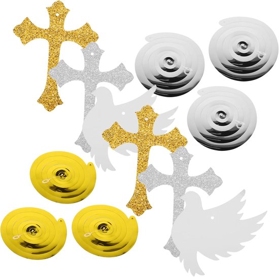 6 Stuks Babyshower-swirls Plafondhangende Spiraalvormige Feestdecoraties Voor Verjaardagsviering
