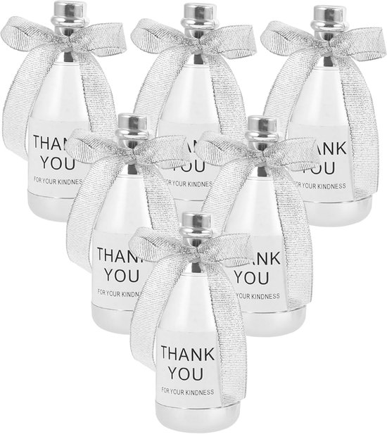 6 Stuks Bonbondoos Bruiloft Gunst Flesvormige Snoep Container Partij Snoep Container Mini Flessen Snoep Containers Snoep Bruiloft Dozen Snoep Feestartikelen Volwassenen