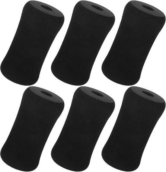 6 Stuks Delige Fitness Vervangingsonderdelen Schuimrubberen Pedalen voor Leg Extension Bench Antislip Foam Buffers met Binnen Diameter Geschikt voor Sportschool Apparaten