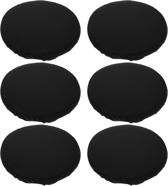 6 Stuks Elastische Ronde Barkrukhoezen Wasbare Antislip Stoelhoezen voor Barkrukken met Diameter Zachte Rekbare Stoelkussens Geschikt voor Bar Keuken