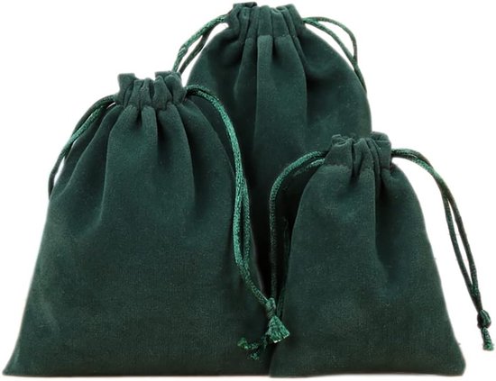 6 stuks fluwelen sieradenzakjes, kleine stoffen zakjes met trekkoord, fluwelen zakjes cadeauzakjes stoffen zakjes om te vullen voor sieraden, bruiloft, Kerstmis, verjaardag, feestcadeau, 15x20cm