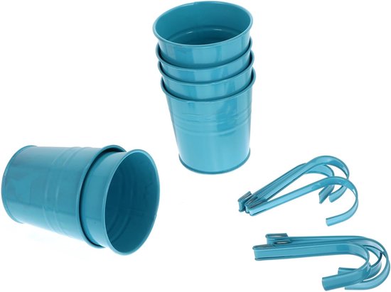 6 Stuks Haak Bloempot Leuning Plantenbakken Buiten Potten Buiten Hek Potten Tuinrand Hangende Patio Leuning Plantenbakken Hek Plantenbak Houders Metaal Ijzer