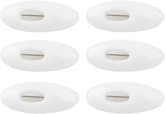 6 stuks hoofddoek naald veiligheidssjaal pin naaigereedschap clip dames haardressing kleding decoratie benodigdheden(6pcs white)