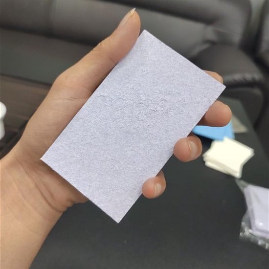 6 stuks paars geperst houtpulp katoen, water zwelling spons, keuken absorberende afwas handdoek, reinigingsblok, niet-vette doek, 11 x 7,2 x 1,5 cm