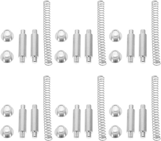 6 Stuks Rvs Storm Deur Scharnierpen Set met Verstelbare Spacers Stevige Deurpen Bussen Veer Kit voor Universele Reparatie Onderhoud van Stormdeuren
