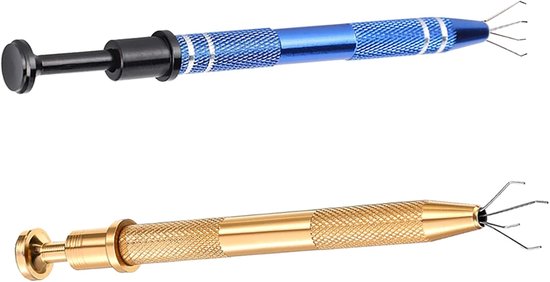 6 Stuks Strass Steentjes Pick-Up Tool Kleine Bal Grijper Roestvrij Staal Klauw Tool Piercing Bal Grijper Klauw Ic Chip