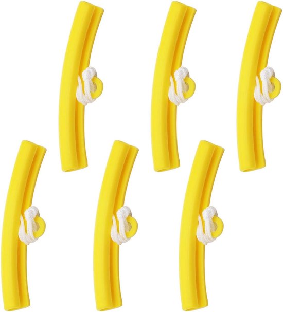 6 stuks velgbeschermers, bandenmontage, velgbescherming, bandenmontage, rubberen velgbeschermer voor alle gangbare velgen(geel)