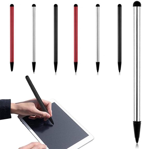 6 zwarte styluspen voor touchscreen, zeer nauwkeurig, voor iPads, mobiele telefoons, Samsung en Altr tablets