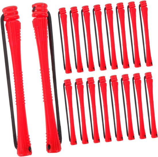 60 Stuks Plastic Perm Rods met Elastiek Zelfklevende Hittevrije Krulspelden voor Natuurlijke Krullen Veilig voor Gevoelige Hoofdhuid Snelle Styling voor Vrouwen