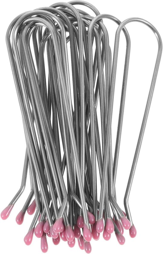 60 Stuks U-vormige Hot Roller Clips voor Medium haar Stevige Grip Universele Pasvorm Eenvoudig Te Installeren Vervangende Clips voor Elektrische Haarrollers Voorkomt Uitvallen