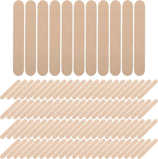600 Stuks Houten Ambachtelijke Ijslolliestokjes Natuurlijke Houten Craft Sticks Multifunctioneel voor Knutselen Plantenlabels Educatieve Groepactiviteiten