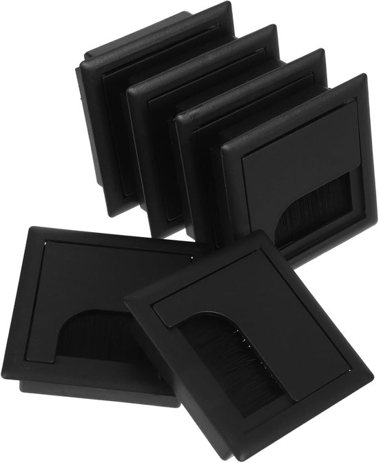 6stuks Desk Grommet Kabel Organizer Duurzaam Vierkante Grommet Voor Bureau Kabels Eenvoudige Installatie Opgeruimde Werkplek
