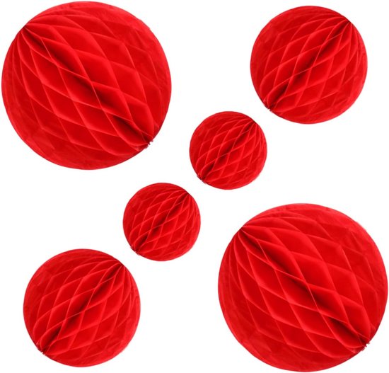 6stuks Papieren Honingraatballen Feestdecoratie Voor Lente Festival Valentijnsdag Bruiloften Vouwbare Ruimtebesparende Hangdecoraties