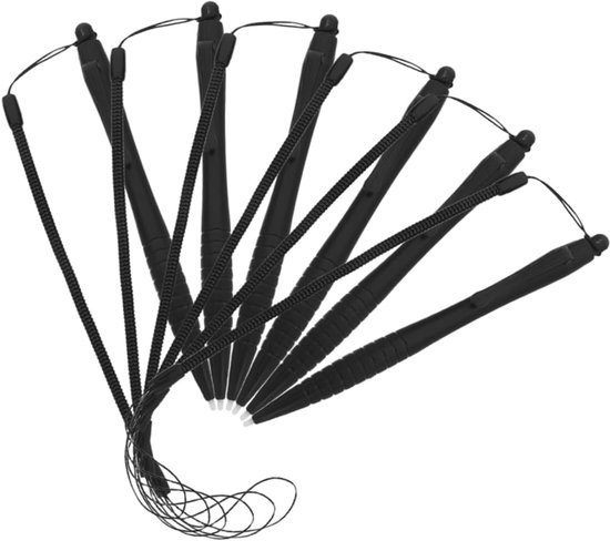 6stuks Verstelbare Stylus Pennen Met Lanyard Voor Touchscreen Antiverlies Design Voor Nauwkeurige Invoer Weergave Notities Geschikt Voor Thuis Kantoor Reizen