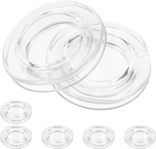 7 Stuks Delige Transparante Siliconen Parasolgatdoppen met Beschermkap Beschermend Ter Stabilisatie van Parasols voor Tuintafels Eenvoudig Te Reinigen Onderhoudsvriendelijk