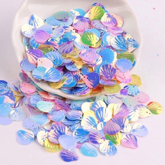 720 stuks schelppailletten, schelpvormige pailletten voor knutselen, losse pailletten cup, Schillernde Spangles, handgemaakte DIY creatieve kleur kralen pailletten voor handwerk, huwelijksdecoratie