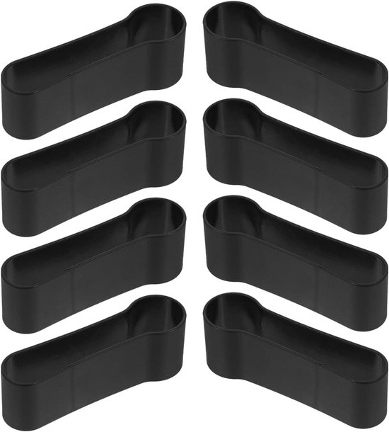 8 Stuks Accessoires Voor Wandelaars Wandelstok Klem Voor Trekkingstokken Krukhouder Black