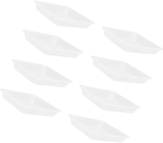 8 Stuks Bloempotschaal Tuinschotel Lekbak Plantenbak Drainagebak Bloempot Basis Potting Tray Bloempot Serveerschaal Plantenschotels Voor Binnen Schotel Schaal Transparant Pp