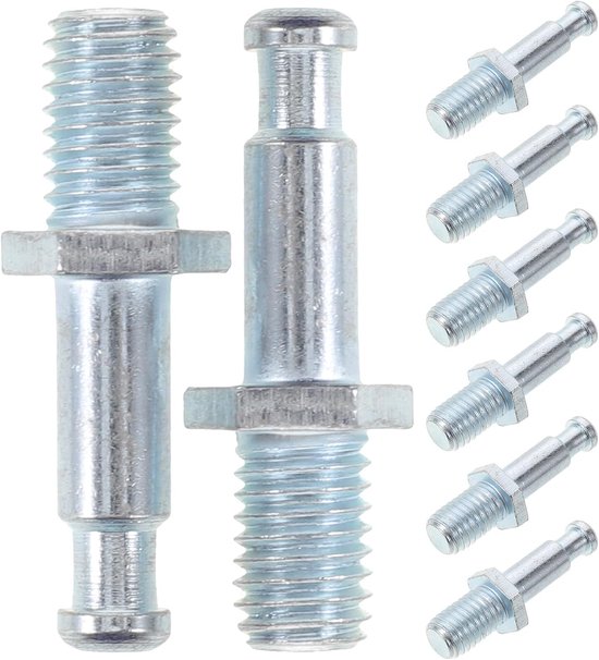 8 Stuks Delige Metalen Schroefdraadstangen voor Bureaustoelpoot Stevige Vervangingsonderdelen voor Ergonomische Bureaustoelwielen Duurzame Montage Soepel Verstelbare Zwenkwielen