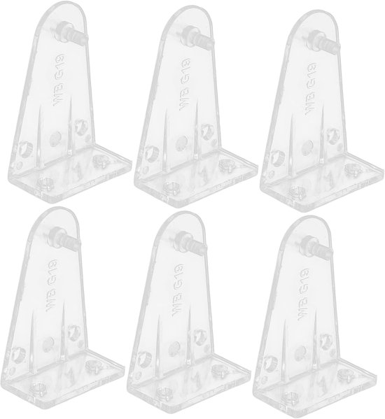 8 Stuks Delige Transparante Plastic Houders voor Horizontale Jaloezieën Inclusief Schroeven Geschikt Vervanging voor Onderste Railclips van Deurbekleding