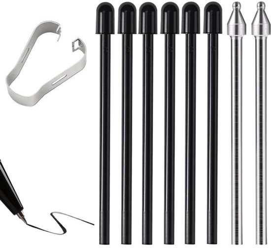 8 stuks metalen en plastic styluspunten voor tablets - diverse Samsung-modellen