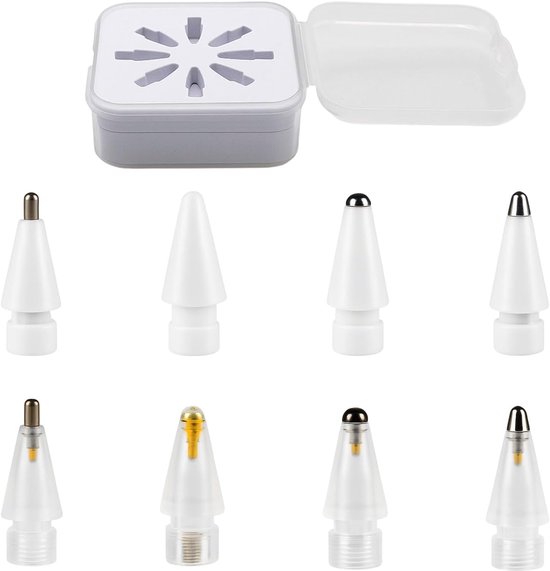 8 stuks potloodpunten, hoge gevoeligheid, universele opzetstukken, geschikt voor alle modellen en andere tabletpennen