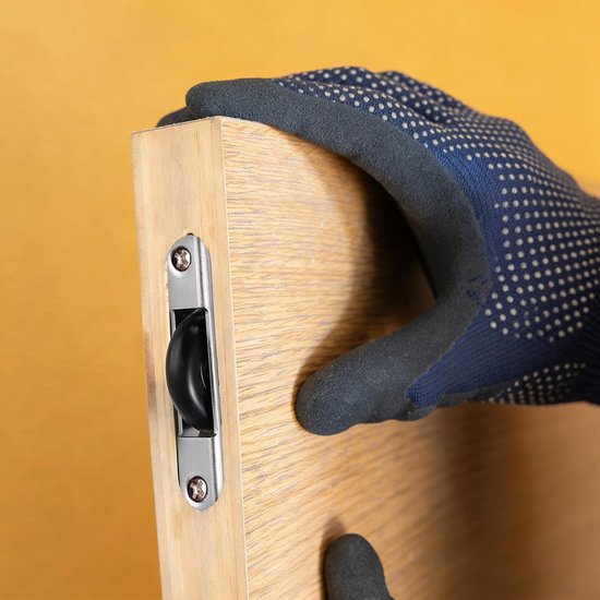 8 stuks rolwielen voor schuifdeuren van kasten met kogellagers, nylon rolwielen voor schuifdeuren van kasten, vervangend beslag voor lades en ramen, stille loopwielen.