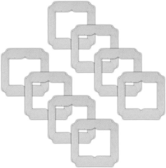 (8 stuks) vervangende dweilpads compatibel met ECOVACS Winbot Mini Window Cleaning Robot Onderdeelnr. W-CC02-0012, vervangende wasbare dweildoeken