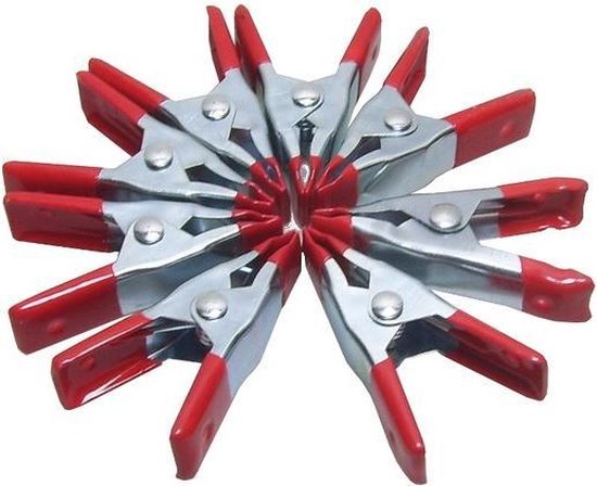 8X Mini markt klemmen Zeil klem lijmklem klein 5 cm van deleyCON