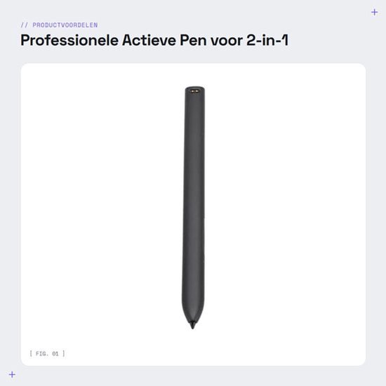 Actieve Pen Professioneel - Compatibel met 7320 2-in-1 Tablet - Magnetische Stylus - Vloeiende Schrijfervaring - Snelle Oplaadtijd - Geen Krassen op Scherm - Styluspen