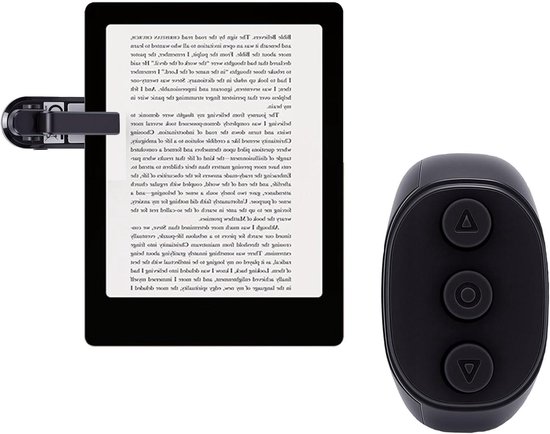 Afstandsbediening Paginaturner - Draadloze Clicker - Comfortabel Lezen - Dubbele Modus - Type C Opladen - Zwart
