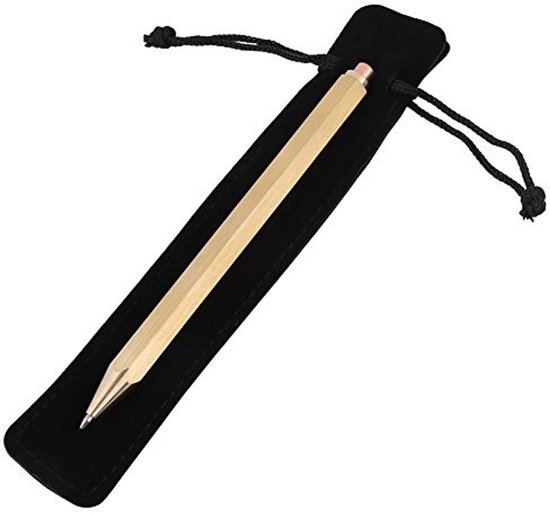aladdien - Delicate Signature Pen - Lichtgewicht pen - Herbruikbaar ontwerp - Zwart - Hexagonaal design - Geschikt voor dagelijks gebruik - Kleur zwart