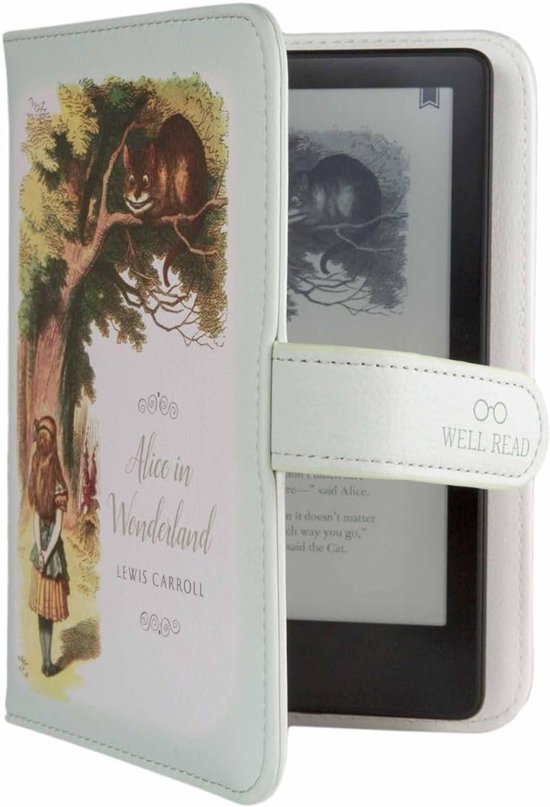 Alice in Wonderland Universal Book Theme Protective Case for Kindle Paperwhite, Kindle and Kobo eReaders (including - ShopVlot