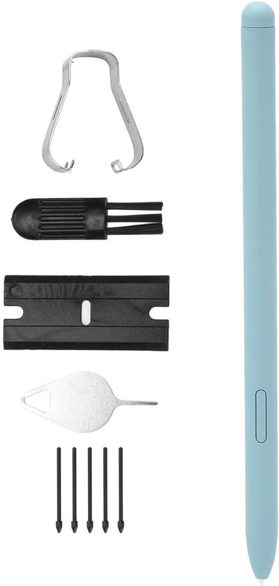 Allecta - Vervangende Stylus Pen met 5 Tips voor Galaxy Tab S6 Lite 10.4 - Blauw