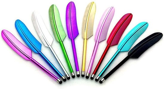 Allecto plus - Capacitor Pen voor Touchscreens - 10 Kleurveren - Geschikt voor iPad, iPhone, en Samsung smartphones - Elektronische Apparaten Compatibel