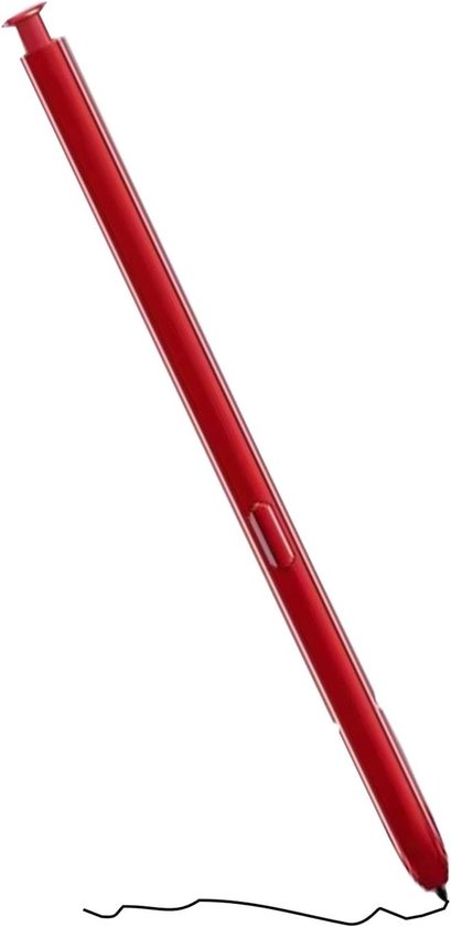 Allecto Plus - Vervangende S Pen voor Galaxy Note 10/Note 10 Plus - Rode Stylus Pen, geen Bluetooth - Geschikt voor Samsung Galaxy Note 10/Note10 Plus/Note 10+ 5G