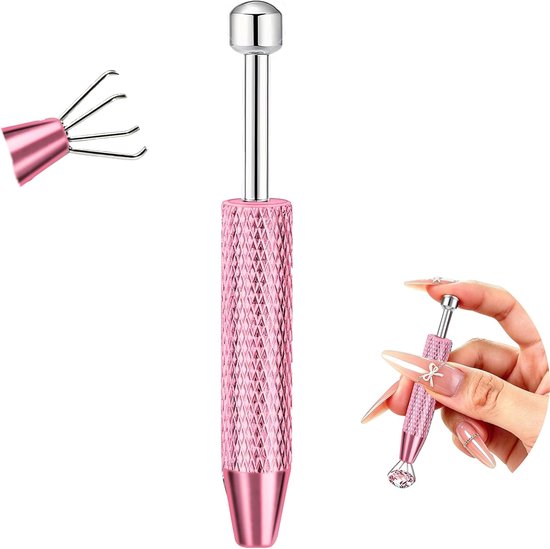 Applicator voor Flatback Oorbellen met Antislip 4 Klauw Balletje Grijper Geschikt voor 14G tot 20G voor Oor Neus Lip