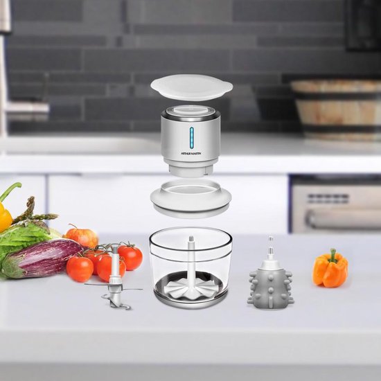 Arthur Martin AMH22 elektrische hakmolen 1 l 2000 W Zilver van Arthur Martin