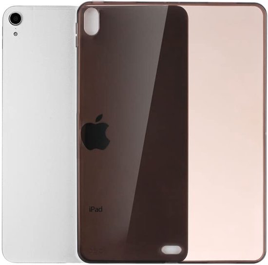 Asgens iPad Mini 6/7(A17 Pro) 8.3'' 2021/2024 Zwart Doorzichtige Hoes, Transparante Slanke Siliconen Hoes Flexibele Zachte TPU Anti-kras Achterkant voor 8,3 inch iPad Mini 6e/7e Generatie